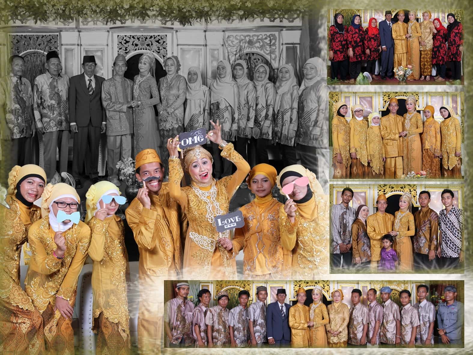 Dokumentasi foto wedding adat lengkap dengan busana pengantin tradisional